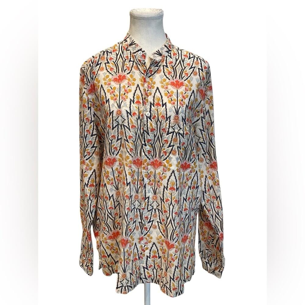 John Robshaw Multicolor Floral Shirt Size:M